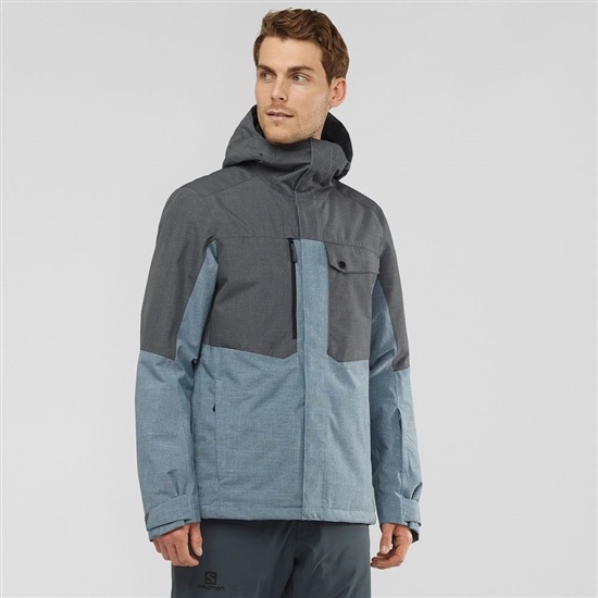 Salomon POWDERSTASH M Ski Bundy Panske Modre | 72058XYJU
