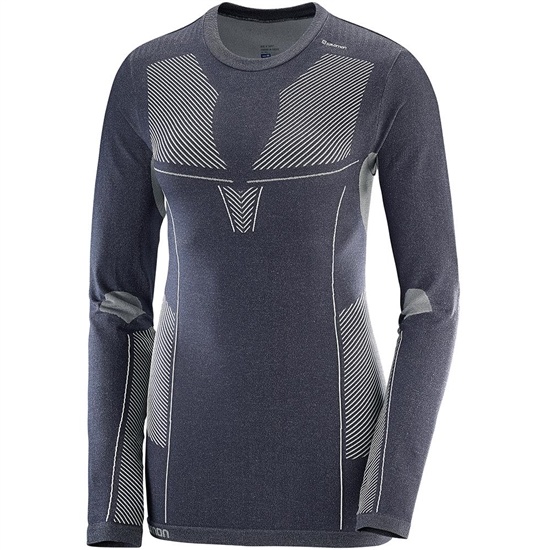 Salomon PRIMO WARM LS CN W Midlayers Damske Slategray | 81649OCUV