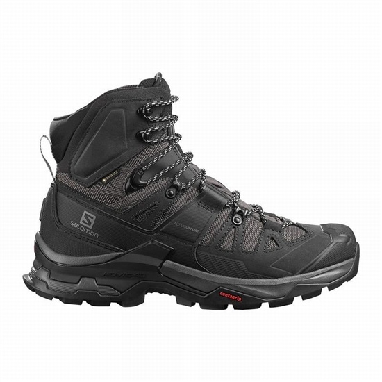 Salomon QUEST 4 GORE-TEX Turisticke Topanky Panske Čierne | 04758CKUO