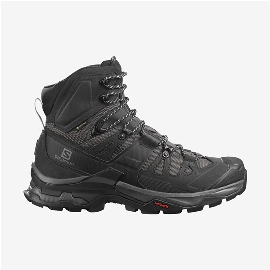 Salomon QUEST 4 GORE-TEX Turisticke Topanky Panske Čierne | 92108HAJE