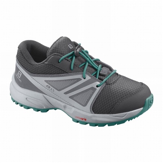 Salomon SENSE CLIMASALOMON WATERPROOF Trailove Bezecke Tenisky Detske Čierne / Modre | 05143DGPX