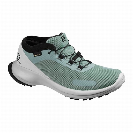 Salomon SENSE FEEL GTX W Trailove Bezecke Tenisky Damske Zelene / Modre | 60384DFMS
