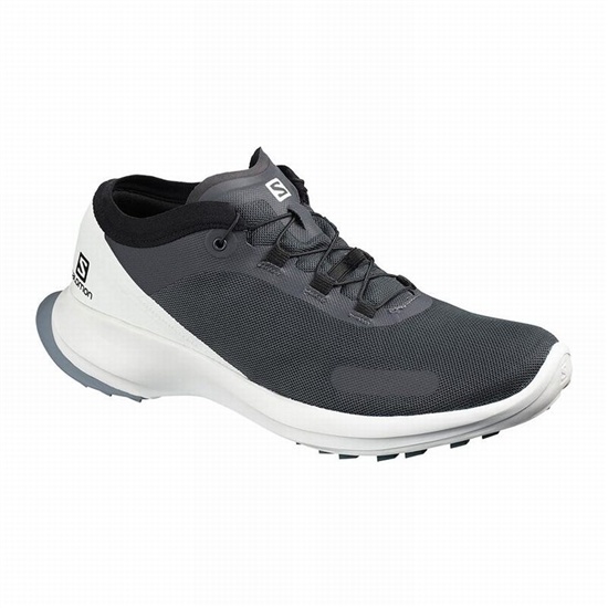 Salomon SENSE FEEL Trailove Bezecke Tenisky Panske Čierne / Biele | 87142AHMV