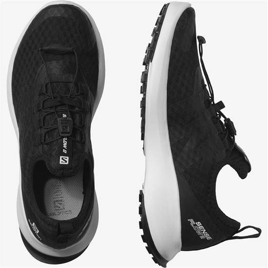 Salomon SENSE FLOW 2 Trailove Bezecke Tenisky Damske Čierne / Biele | 90472WVTX