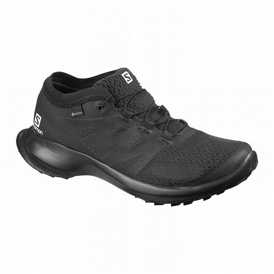 Salomon SENSE FLOW GTX W Trailove Bezecke Tenisky Damske Čierne | 08231ZDPF