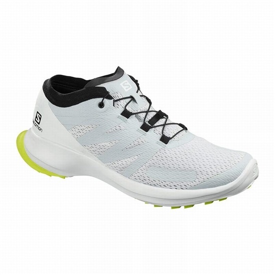 Salomon SENSE FLOW Trailove Bezecke Tenisky Panske Biele / Siva | 95623LJXW