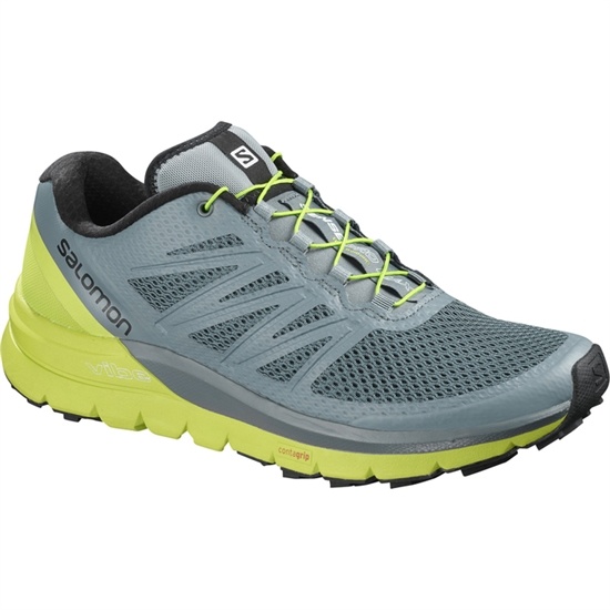 Salomon SENSE PRO MAX Trailove Bezecke Tenisky Panske Modre / Zelene | 32067OAYG