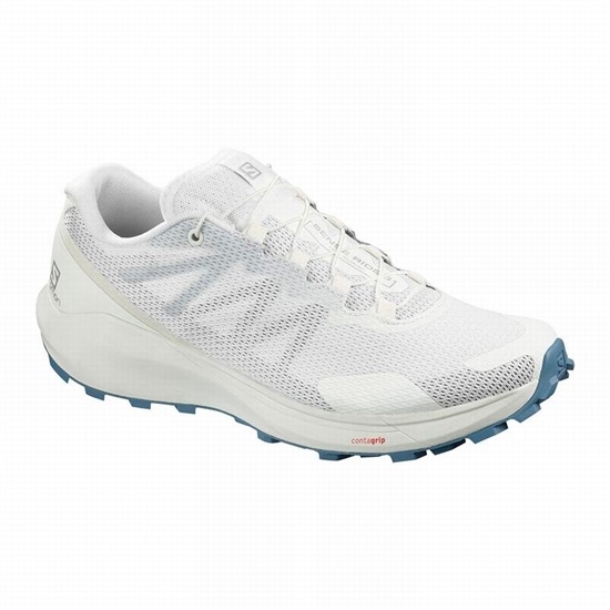 Salomon SENSE RIDE 3 W Trailove Bezecke Tenisky Damske Biele | 95723DFZU