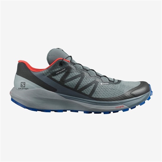Salomon SENSE RIDE 4 GORE-TEX INVISIBLE FIT Trailove Bezecke Tenisky Panske Olivovo Zelená Zelene |