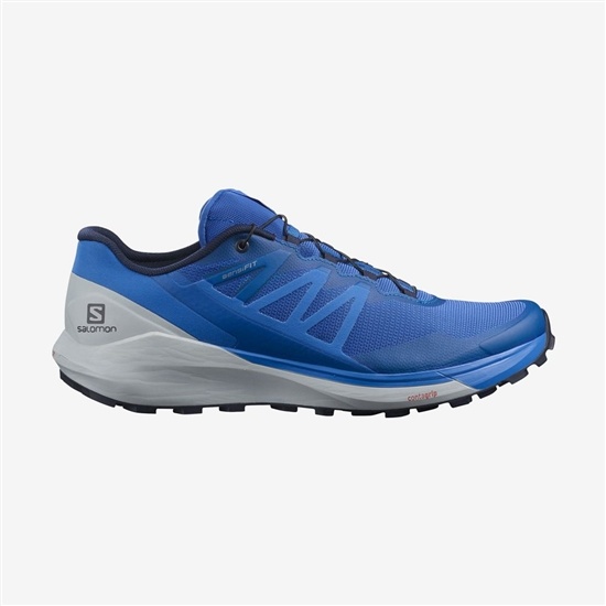Salomon SENSE RIDE 4 Trailove Bezecke Tenisky Panske Modre | 15263MLCG
