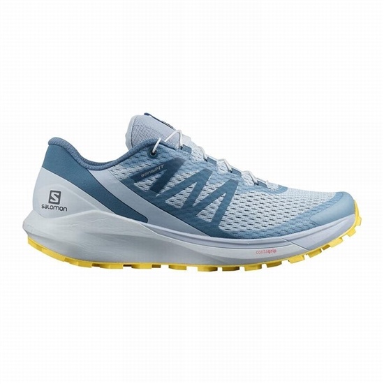Salomon SENSE RIDE 4 Trailove Bezecke Tenisky Damske Modre / Citrón | 49056VZTP