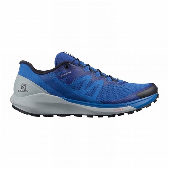 Salomon SENSE RIDE 4 Trailove Bezecke Tenisky Panske Modre | 98437MCTP