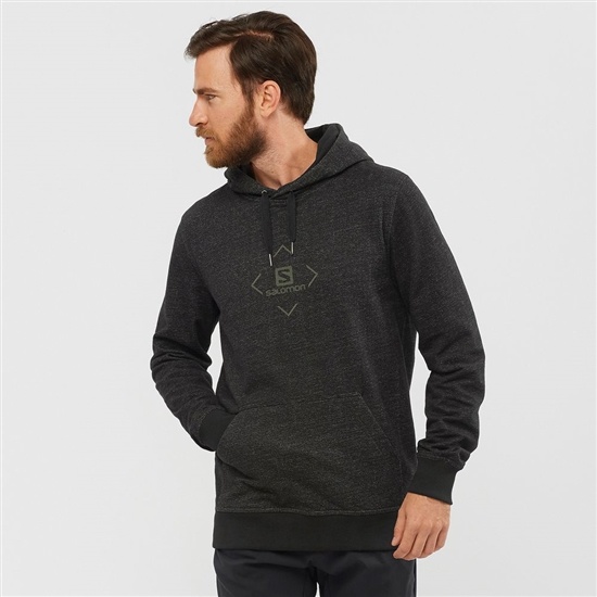 Salomon SHIFT HOODIE M Midlayers Panske Čierne | 16570NDCF