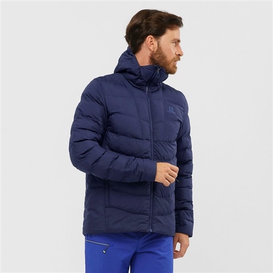 Salomon SIGHT STORM HOODIE Bundy Panske Námornícka Modrá | 32764RUMN