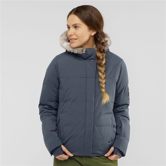 Salomon SNUGGLY WARM W Ski Bundy Damske Siva | 74538OWTQ