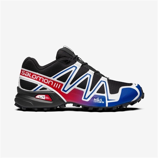 Salomon SPEEDCROSS 3 Tenisky Panske Čierne / Modre | 68105VCJP