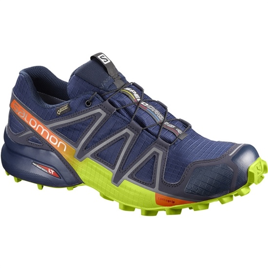 Salomon SPEEDCROSS 4 GTX Trailove Bezecke Tenisky Panske Námornícka Modrá / Zelene | 10539NADE