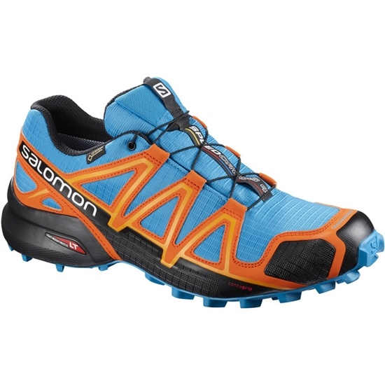 Salomon SPEEDCROSS 4 GTX Trailove Bezecke Tenisky Panske Modre / Oranžové / Čierne | 97603WCEN