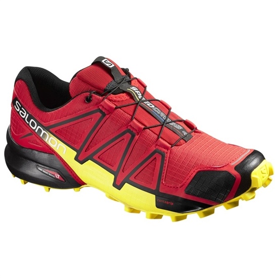 Salomon SPEEDCROSS 4 Trailove Bezecke Tenisky Panske Červené / Žlté | 87569FILR