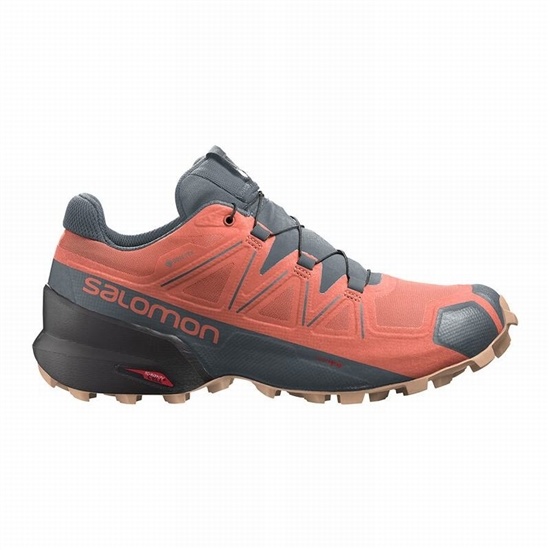 Salomon SPEEDCROSS 5 GORE-TEX Trailove Bezecke Tenisky Damske Oranžové / Siva | 24981GYAH