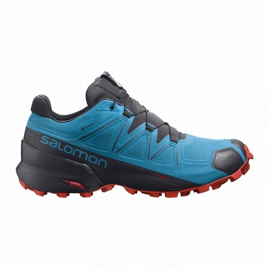 Salomon SPEEDCROSS 5 GORE-TEX Trailove Bezecke Tenisky Panske Modre / Čierne | 25701TACH