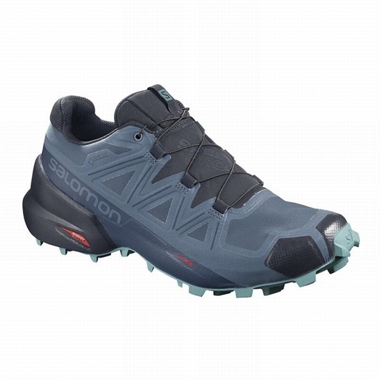 Salomon SPEEDCROSS 5 GORE-TEX Trailove Bezecke Tenisky Damske Modre / Námornícka Modrá | 45812XFIW