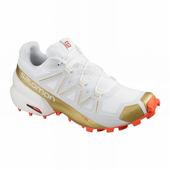 Salomon SPEEDCROSS 5 GTS W Trailove Bezecke Tenisky Damske Biele | 14285SMPL