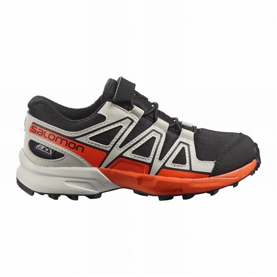 Salomon SPEEDCROSS CLIMASALOMON WATERPROOF Trailove Bezecke Tenisky Detske Čierne / Ruzove | 32407YF