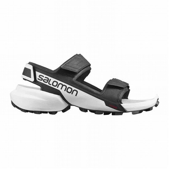 Salomon SPEEDCROSS Sandale Panske Čierne / Biele | 96540RTJK