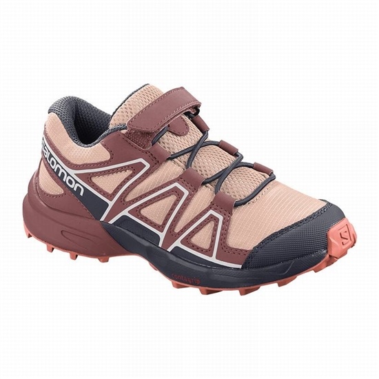 Salomon SPEEDCROSS Trailove Bezecke Tenisky Detske Bordove / Koralove | 90548UTCM