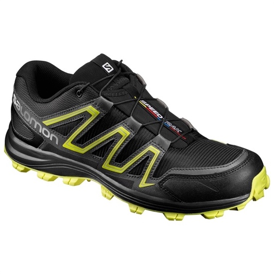 Salomon SPEEDTRAK Trailove Bezecke Tenisky Panske Čierne / Žlté | 78643JHNO