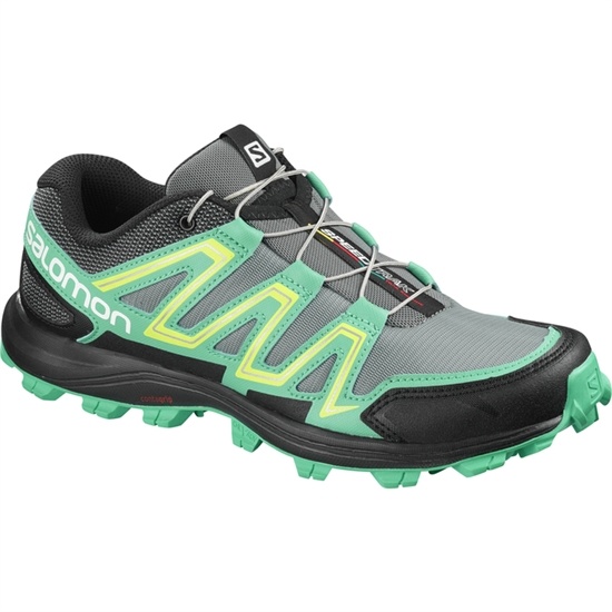Salomon SPEEDTRAK W Trailove Bezecke Tenisky Damske Strieborne / Zelene | 73156FGUT