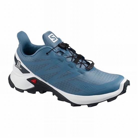 Salomon SUPERCROSS BLAST W Trailove Bezecke Tenisky Damske Modre / Biele | 57963HFIE