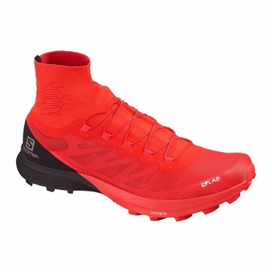 Salomon S/LAB SENSE 8 SOFTGROUND Trailove Bezecke Tenisky Damske Červené / Čierne | 23976CTUG