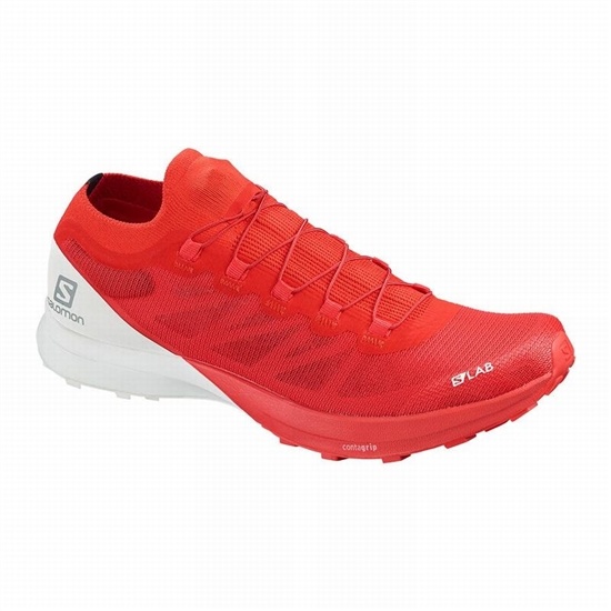 Salomon S/LAB SENSE 8 Trailove Bezecke Tenisky Damske Červené / Biele | 35406HKXI