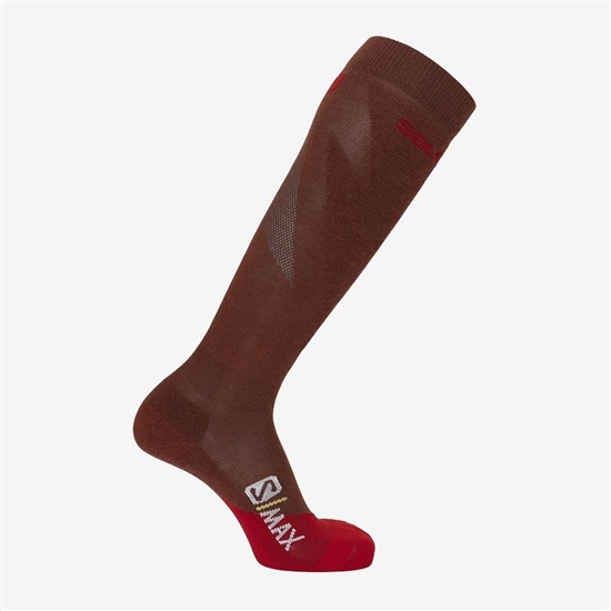Salomon S MAX M Ponozky Panske Červené | 37241KLJH