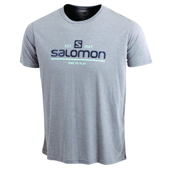 Salomon TIME TO PLAY SS M Tricko Panske Siva | 73482LBGK
