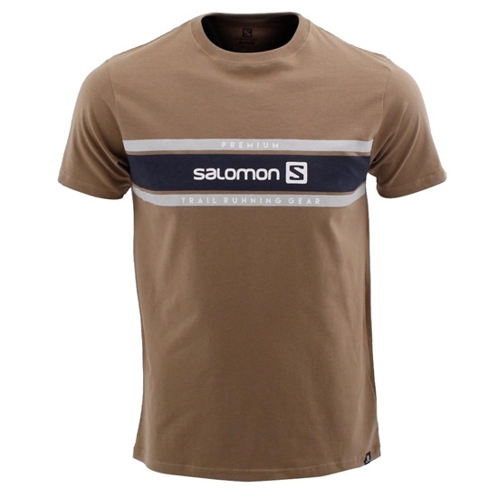Salomon TOW THE LINE SS M Tricko Panske Hnede | 17259ZGSB