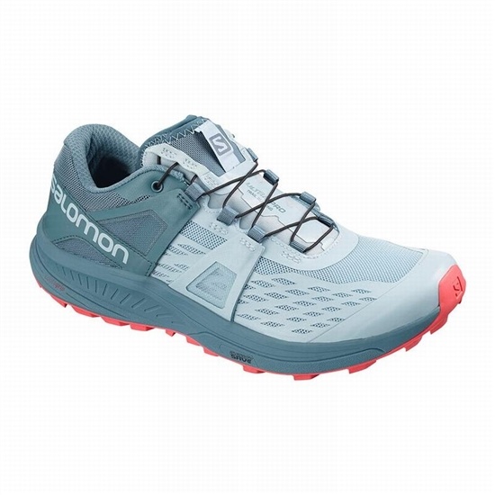 Salomon ULTRA W /PRO Trailove Bezecke Tenisky Damske Siva Modre Siva | 51023VBJQ