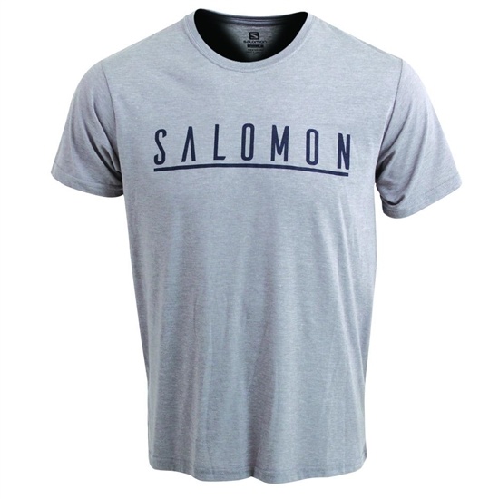 Salomon UNDERSCORE SS M Tricko Panske Siva | 73645AFZI