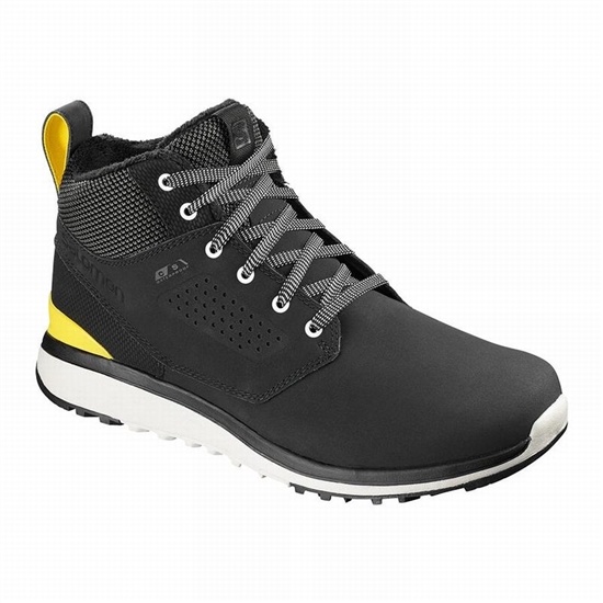 Salomon UTILITY FREEZE CLIMASALOMON WATERPROOF Zimne Topanky Panske Čierne | 90724BEZL