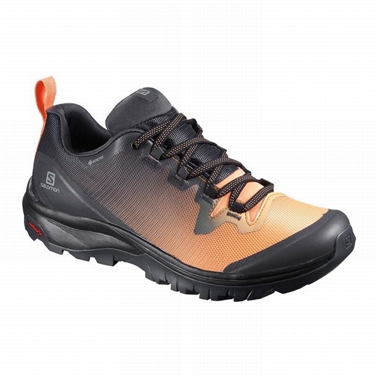 Salomon VAYA GORE-TEX Turisticke Topanky Damske Čierne / Oranžové | 14308VDYP