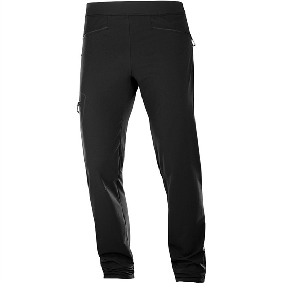 Salomon WAYFARER AS TAPERED Nohavice Panske Čierne | 62731HFJY