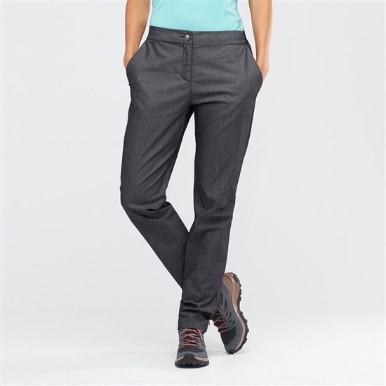 Salomon WAYFARER TAPERED DENIM Nohavice Damske Čierne | 06895HSDK