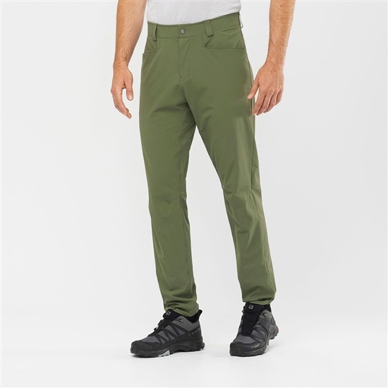 Salomon WAYFARER TAPERED Nohavice Panske Olivovo Zelená | 49321RKHO