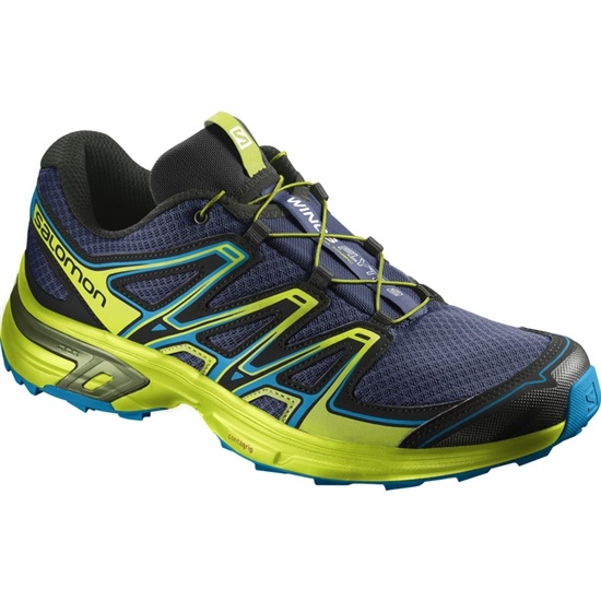 Salomon WINGS FLYTE 2 Trailove Bezecke Tenisky Panske Námornícka Modrá / Žlté | 21630IUJN
