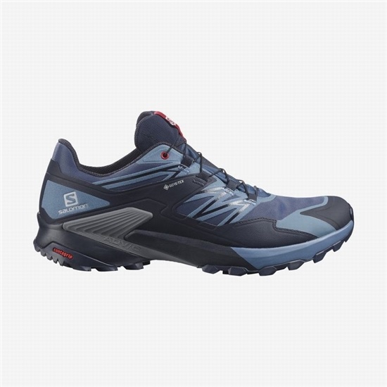 Salomon WINGS SKY GORE-TEX Trailove Bezecke Tenisky Panske Námornícka Modrá / Červené | 29074FOMR