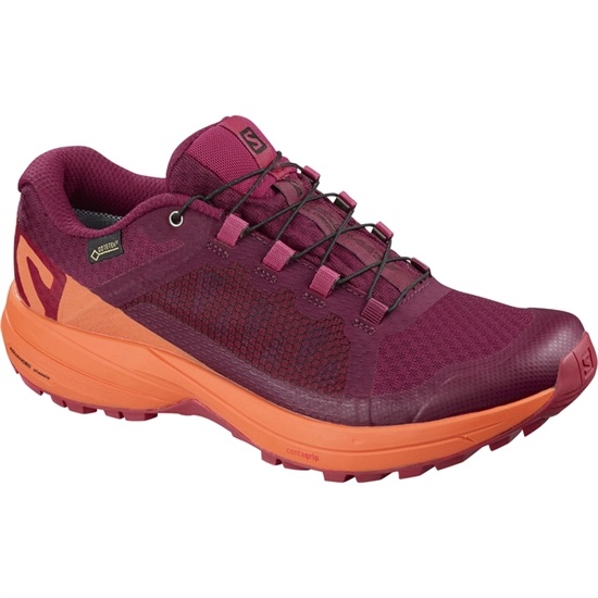 Salomon XA ELEVATE GTX W Trailove Bezecke Tenisky Damske Tmavo Červené / Oranžové | 80123JTQM
