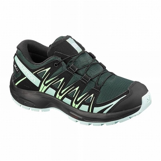 Salomon XA PRO 3D CLIMASALOMON WATERPROOF Trailove Bezecke Tenisky Detske Zelene / Čierne | 26597YTO