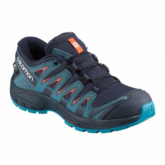 Salomon XA PRO 3D CLIMASALOMON WATERPROOF Trailove Bezecke Tenisky Detske Námornícka Modrá / Modre |